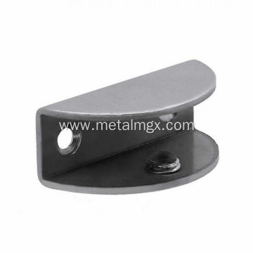 Powder Coated Metal Furniture Glass Shelf Clamp